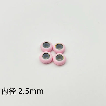 Brass Spacer Beads 10mm Colorful Enamel Large Hole 20pcs 10