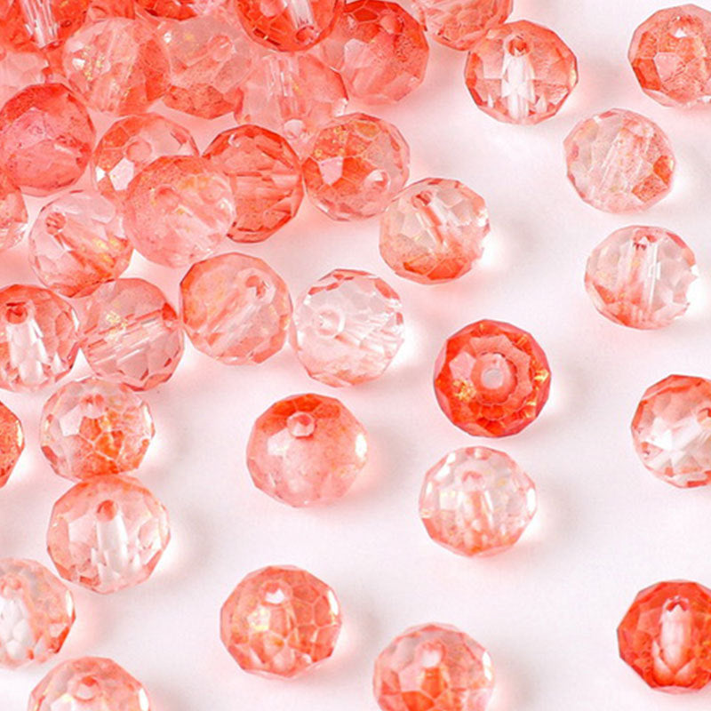 Czech Glass Beads Faceted 7 8mm Gradient Pastel Colors 50pcs 3