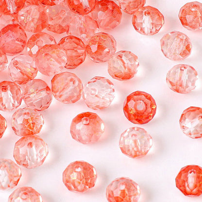 Czech Glass Beads Faceted 7 8mm Gradient Pastel Colors 50pcs 3