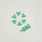 Mermaid Tail Metal Beads 10mm Pastel Painted Scales 20pcs 14