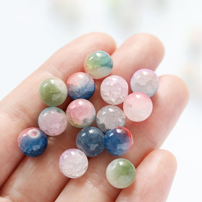 Frosted Glass Beads 10mm Pastel Jewel Tone Matte Faceted 40pcs 4