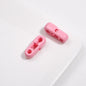 Painted 3D Pin Acrylic Beads 18mm Tiny Baking Colorful 50pcs 17
