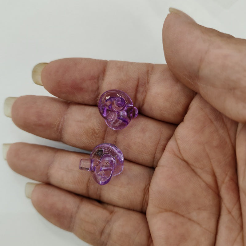 Clear Knot Acrylic Beads 18mm Translucent Glossy 100pcs 4