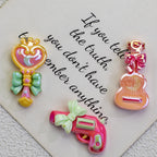 Plating Resin Beads Sailor Moon Series Glossy Magic Motif 20pcs 4