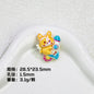Plating Cute Corgi Resin Beads Glossy Honey Tone 10pcs 10