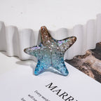 Transparent Gradient Starfish Acrylic Beads 35mm Colorful Textured 10pcs 5