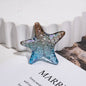 Transparent Gradient Starfish Acrylic Beads 35mm Colorful Textured 10pcs 5