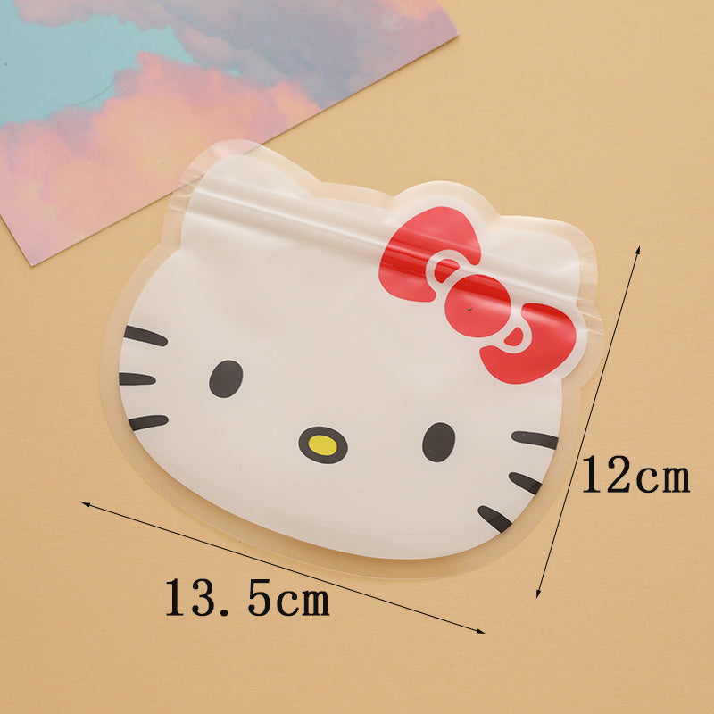 Sanrio Series Zip Lock Plastic Bags Cute Character Design 5pcs 10