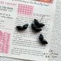 Chubby Wing Metal Beads 17mm Glossy Enamel Finish 10pcs 16