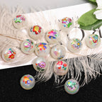 Glow In The Dark Flower Acrylic Beads 16mm Colorful 50pcs 4