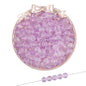 Gradient Frosted Round Glass Beads 8mm Matte Finish Gold Flecks 50pcs 14