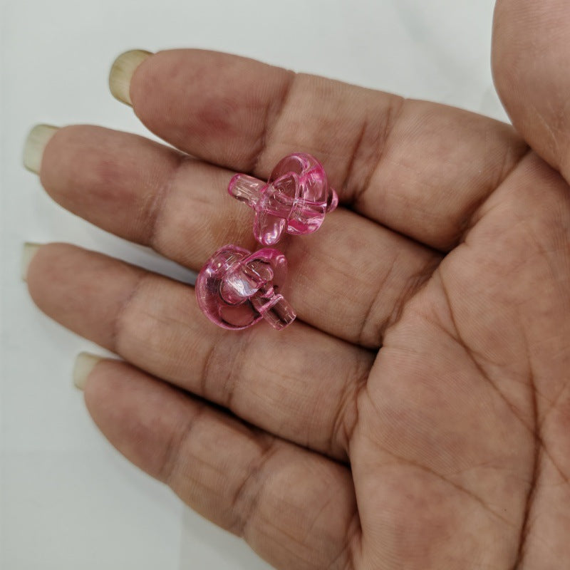 Clear Knot Acrylic Beads 18mm Translucent Glossy 100pcs 2