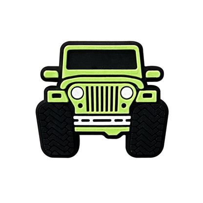 Silicone Focal Beads Large Cars Front View Oversized Tires 20pcs 2