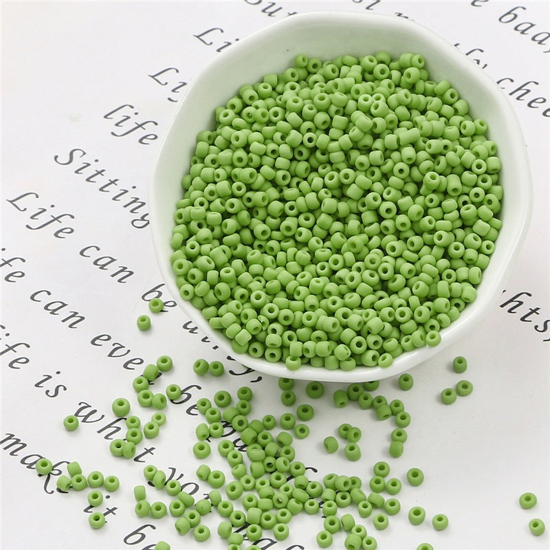 Frosted Seed Glass Beads 3mm Soft Matte Colors 1400pcs 7