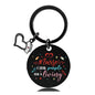 Stainless Steel Nurse Nursing Heart Cap Charm Color Printing Keychain 15