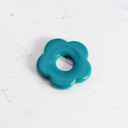 Acrylic Flower Spacer Beads 26mm Hollow Five Petal Large Hole 100pcs 24