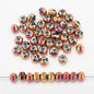 Glass Faceted Spacer Beads 8mm Plating Metallic Color 60pcs 7