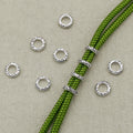 Alloy Ring Spacer Beads 8mm Antique Silver Tibetan Pattern 100pcs