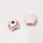 One Eyed Monster Metal Beads 13mm Baking Painted Enamel 10pcs 3