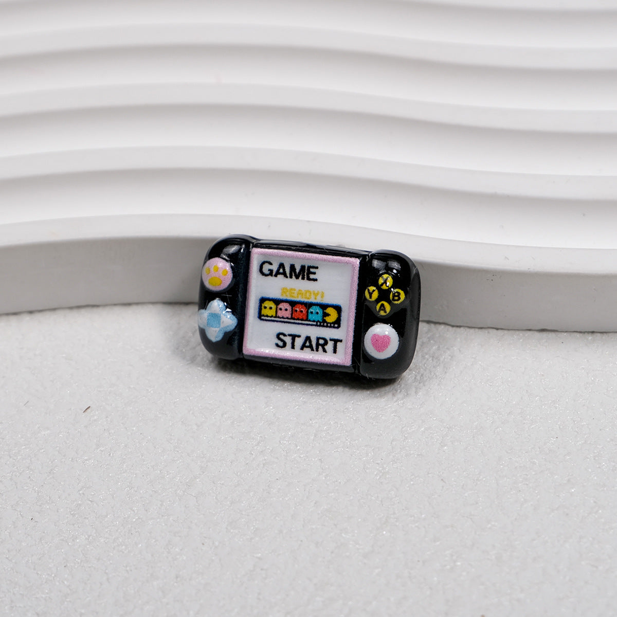 Printed Square Acrylic Beads 25mm Game Console Design 10pcs 6