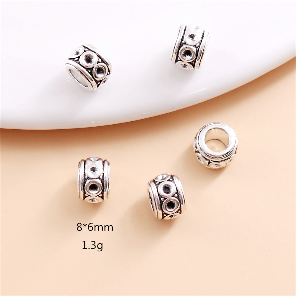 Alloy Circle Spacer Beads 8mm Vintage Plating 30pcs 5