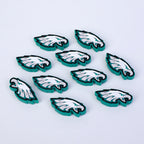 Silicone Focal Beads NFL Football Helmets and Logos 20pcs 3