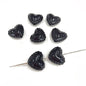 Glossy Painted Lace Heart Acrylic Beads 18mm Colorful Pastel 50pcs 7