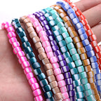 Cube Clay Beads 4mm Two-Color Matte Finish 10 Strands 820pcs 3