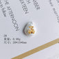 Hand Painted Irregular Shaped Acrylic Beads Imitation Pearl 10pcs 7
