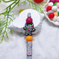 Silicone Focal Beads Halloween Pumpkin Car with Bow 20pcs 12