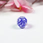 Lampwork Glass Beads Round 14mm Two-Tone Spiral Pattern 10pcs 12