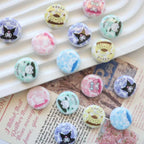 Disc Acrylic Beads 18mm Sanri Figures Pastel Mixed 20pcs 4