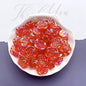 Transparent Camellia Acrylic Beads 12mm 19mm Iridescent AB 50pcs 11