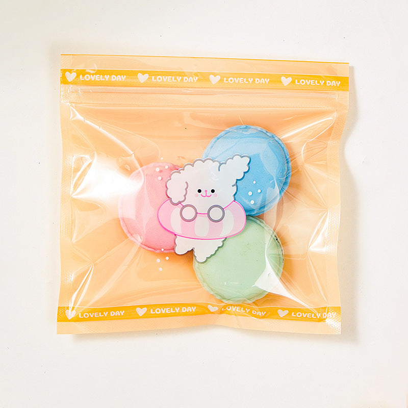 Top Seal Zip Lock Bags 13.5cm Pastel Animal Pattern 10pcs 11