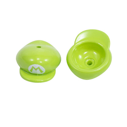 Painted Mario Hat Acrylic Beads 26mm Colorful 10pcs 11