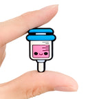 Silicone Focal Beads Syringe Smiling Face Medical Vibe 20pcs 4