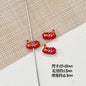 Baking Painted Magic Book Cloud Metal Beads 16mm Cute Pastel 10pcs 21