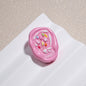 Hand Painted Oval Bouquet Acrylic Beads 28mm Colorful Floral 10pcs 13