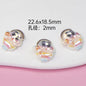 Plating Resin Beads Cartoon Character Glossy Pastel Colors 10pcs 11