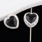 Double-Sided Heart Rhinestone Beads 22mm Alloy Encrusted 10pcs 4