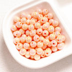 Glow Acrylic Beads 8-12mm Iridescent Plated Pastel Colors 30pcs 4