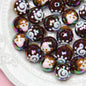 Hand Painted Daisy Bee Series Acrylic Beads 16mm Colorful Glossy 10pcs 19