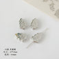 Christmas Tree Heart Acrylic Beads Silver Faceted CCB Plastic 15