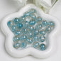 Clear Round Acrylic Beads 12mm 16mm Gold Foil Filled 40pcs 12