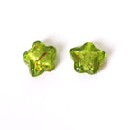 Lampwork Glass Beads Star 15mm Vintage Foil Filled 50pcs 5