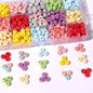 Ceramic Abacus Spacer Beads 5x9mm Creamy Colored 30pcs