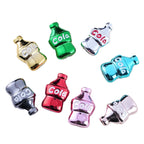Plating Cola Bottle Acrylic Beads 19-30mm Metal Colored 20pcs 5