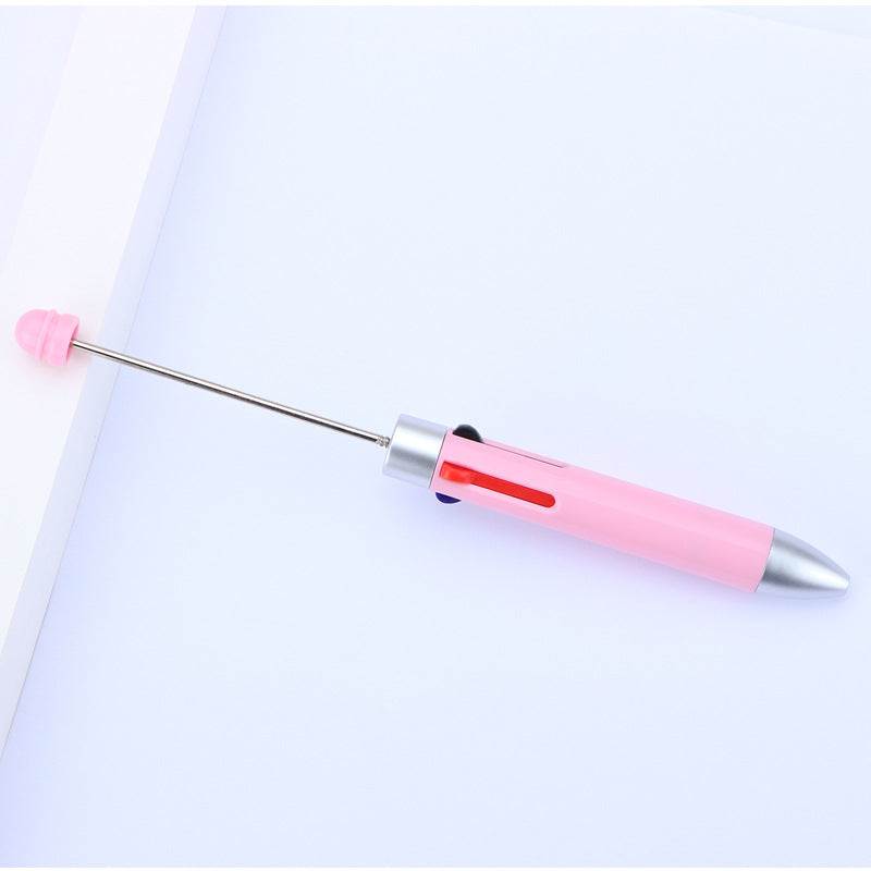 Beadable Pen Four Color Ballpoint Vibrant Barrel Bullet Tip 17