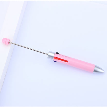 Beadable Pen Four Color Ballpoint Vibrant Barrel Bullet Tip 17