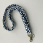 Stretchy Satin Scrunchie Lanyard Keychain Ruched Texture 49cm 1pc 6